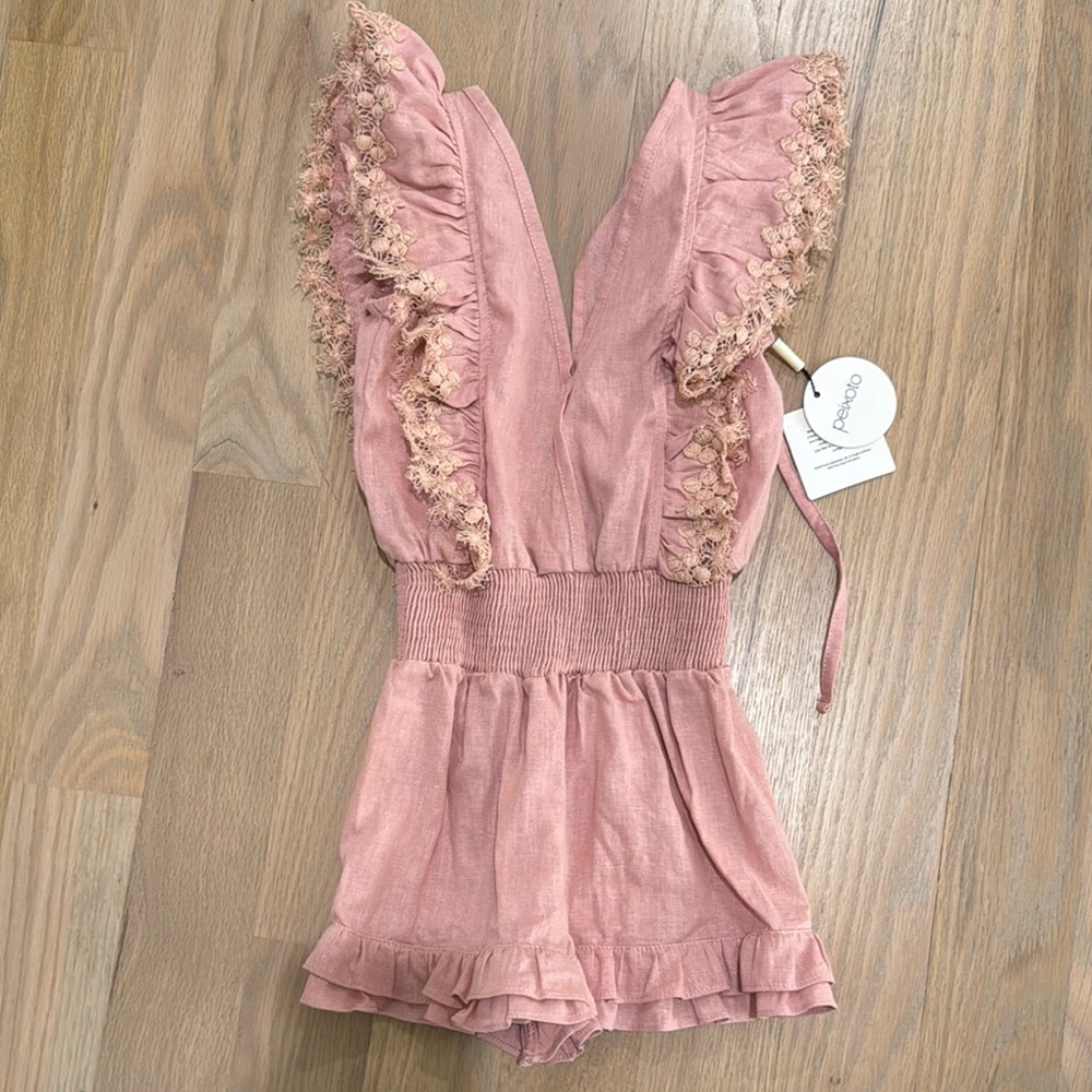 Pink Ruffle Romper